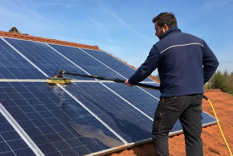 Nettoyage et entretien de panneaux solaires au Rove
